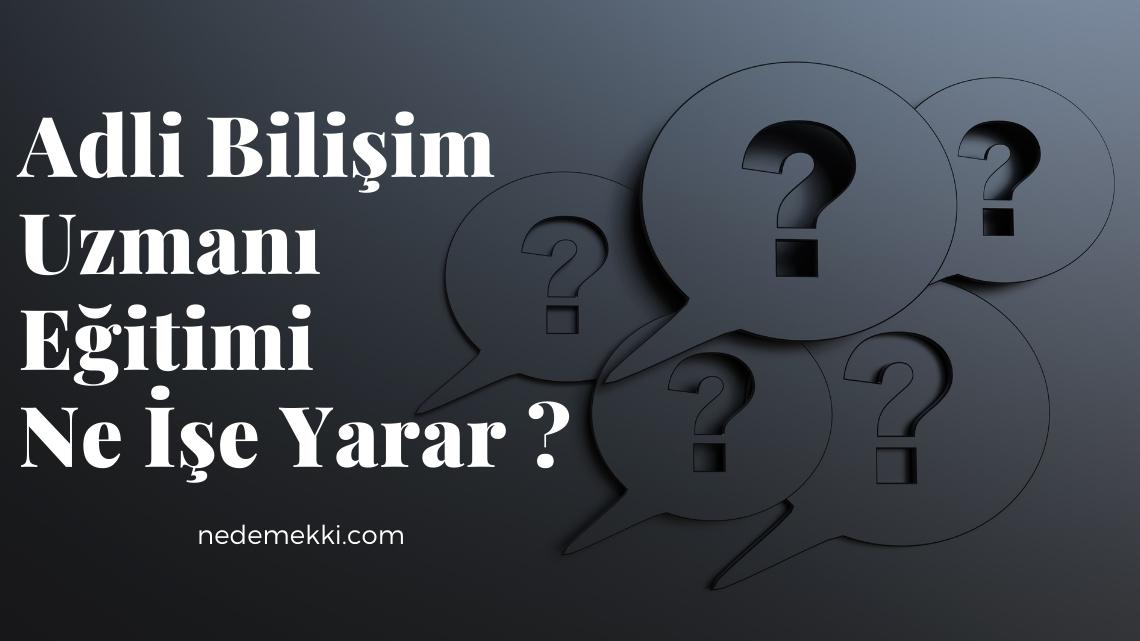 Adli Bilişim Uzmanı Eğitimi Ne İşe Yarar ?