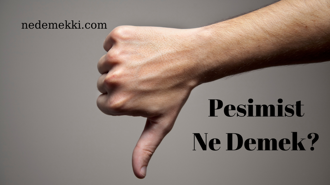 Pesimist Ne Demek?